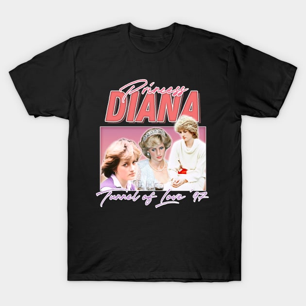 Princess Diana ∆ Graphic Design 90s Style Hipster Statement T-Shirt by DankFutura